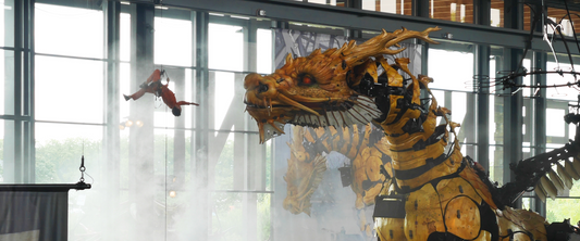 Spectacular return of a mythical mechanical creature and summer animations at the machine hall